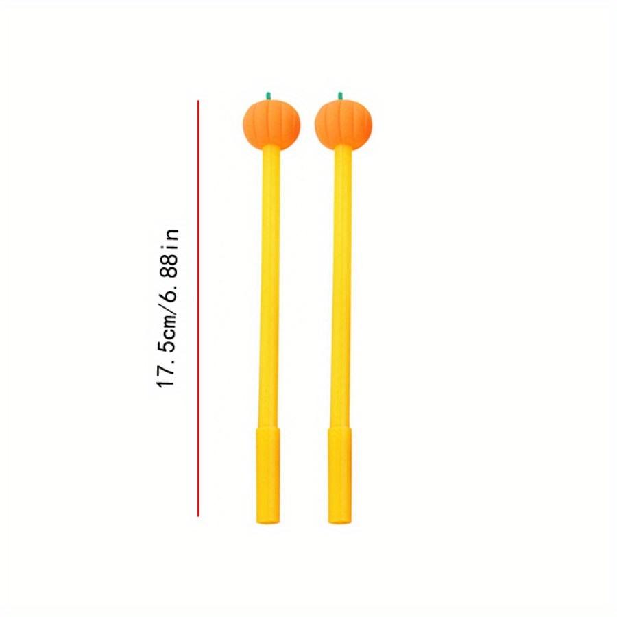 10pcs 0.5mm silicone head pumpkin neutral cute pumpkin shape signature pen gift gift special pen
