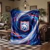 Ipswich Town Football Print Flannel Blanket Soft Warm Sofa Bed Throw Blanket For Home Office Bedroom