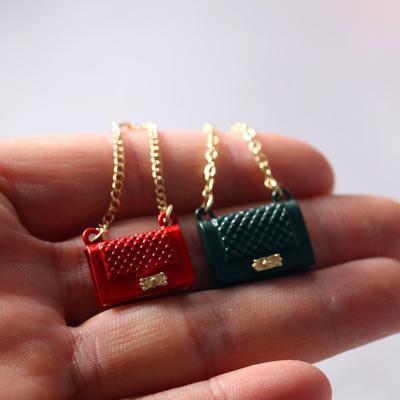 Dollhouse Mini Metal Bag Accessories Fashion Decoration Miniature Model Ornaments OB11 Shooting Scene Accessories