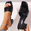 Fashion Women Sexy High Heels Sandals Party Casual Comfortable Sandals Summer New Fashion Square Toe Shoes Women Sandalias De Mujer