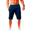 Nuevos pantalones cortos de lino y algodón para hombre, pantalones de lino de Color sólido transpirables de verano para hombre, ropa informal deportiva S-3XL
