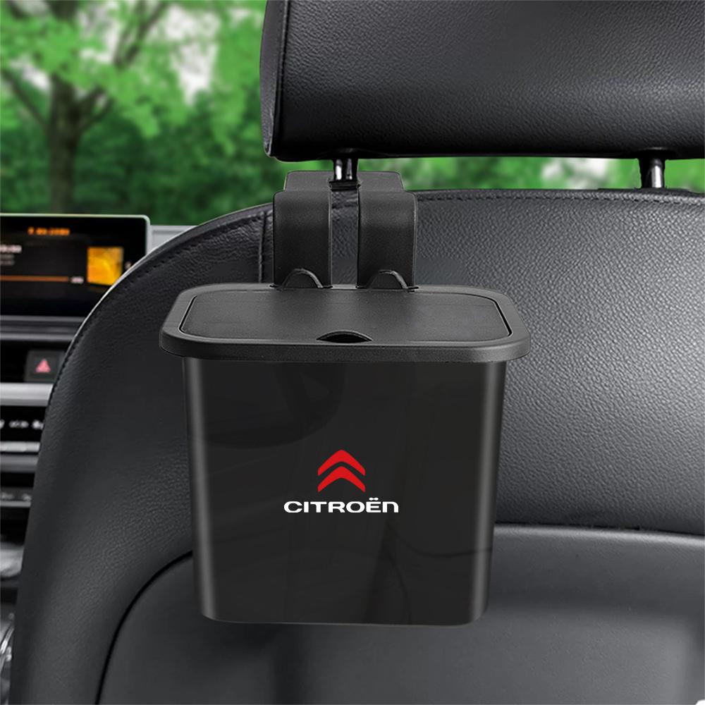 Car Interior Backseat Organizer Box Hanging Trash Can Storage Case For Citroen C1 C2 C3 C4 C5 C6 C8 C4L DS3 DS4 DS5 DS5LS DS6 DS