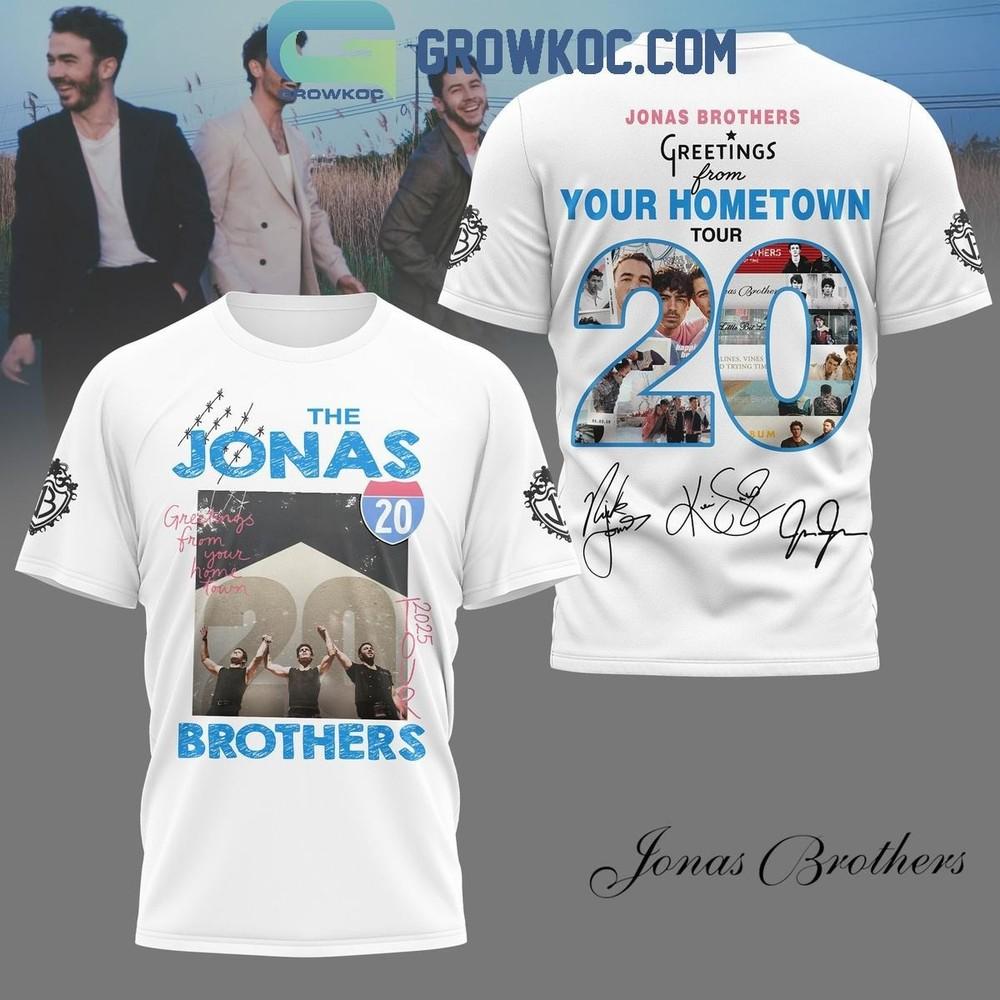 

Jonas Brothers Greeting From Your Hometown Tour TShirt Unisex T-Shirt XXXL