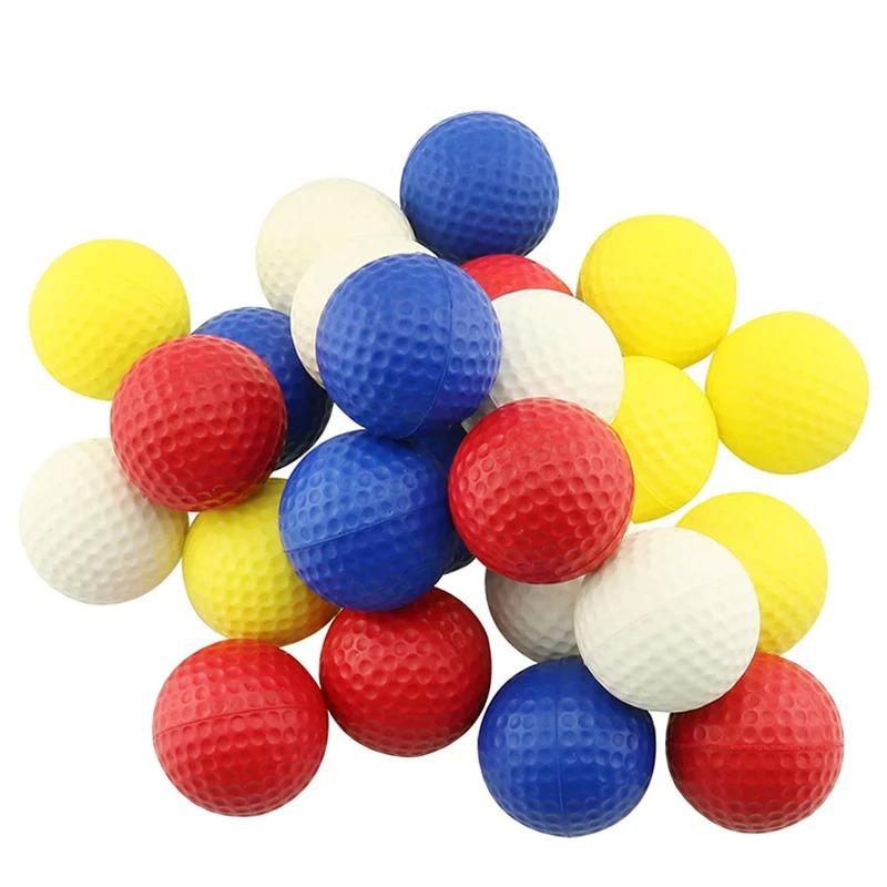 

PU Foam Golf Practice Balls, Soft Sponge Golf Balls, Indoor Outdoor Training Toys, Colorful Lightweight Gift for Kids Beginners 1PC різнокольоровий