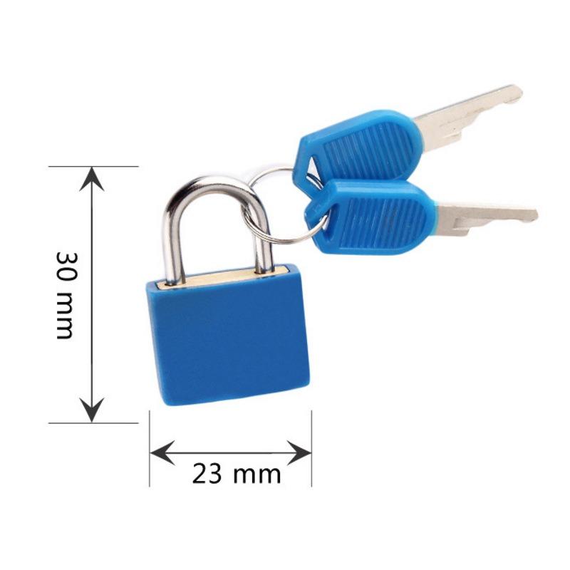 Mini ABS Keyed Padlock for Luggages Padlock with Keys Anti Rust Outdoor Lock for Small Cabinets Drawers