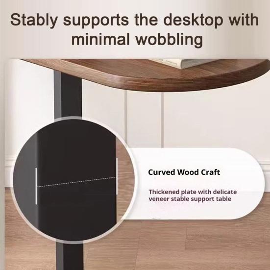 Mesa Lateral em Forma de C Sala de Estar Quarto Canto do Escritório Estrutura de Metal Mesa de Centro Mesa de Cabeceira Moderna Mesa Lateral Oval para Sofá Sofá Espaço Pequeno