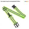 Adjustable Non-slip High Visibility Reflective Sports Strap for Night Running and Cycling