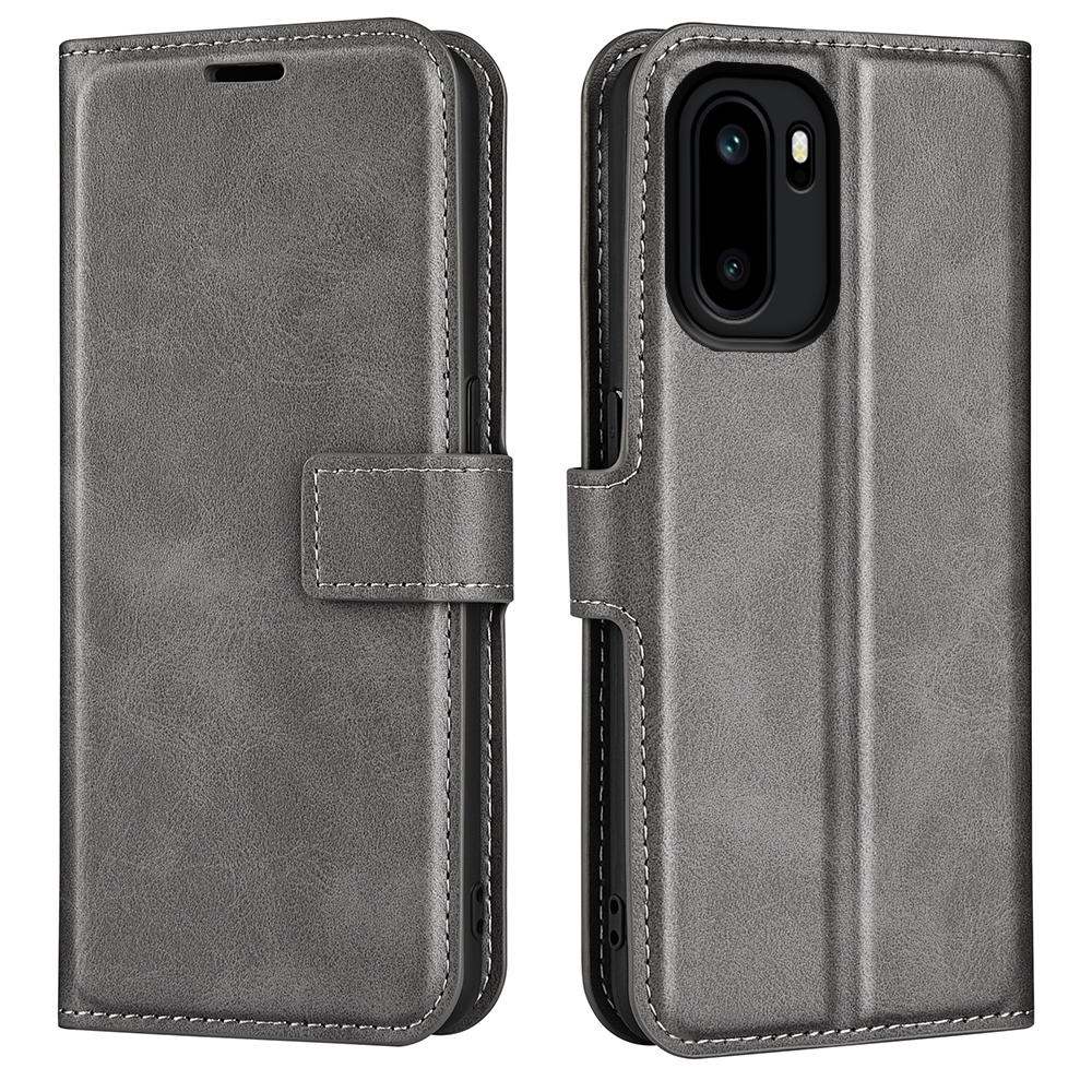 For OnePlus Ace 6 5G Stand Case Anti-Scratch Calf Texture Leather Phone Cover