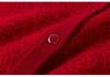 Women's Fashionable Red Pure Wool Jacquard Sweater Coat for Middle-Aged and Elderly Mothers