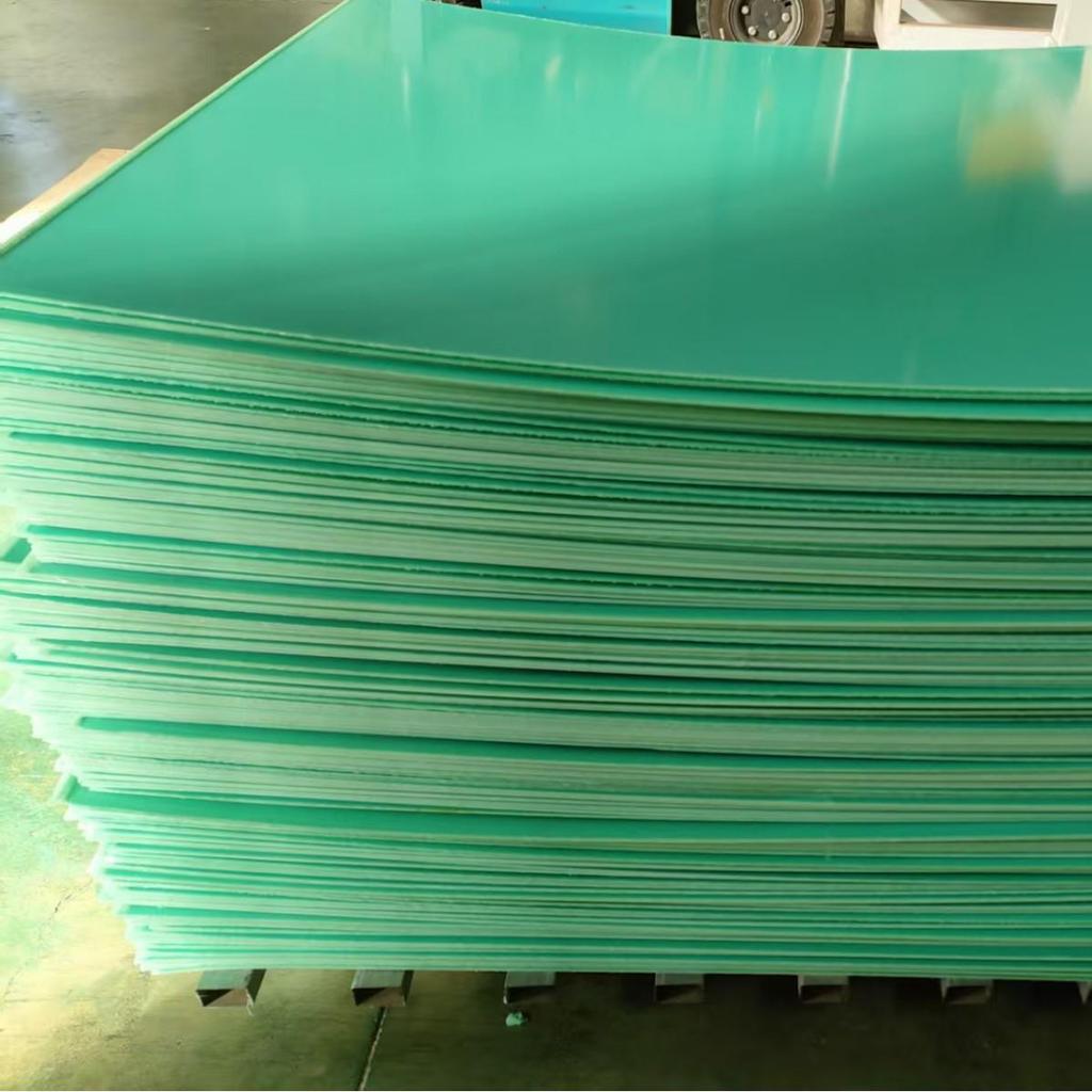 Ultra-dünne, verschleißfeste FR4-Glasfaserplatte - Wassergrün, Hitzebeständige Epoxid-Elektroisolierplatte