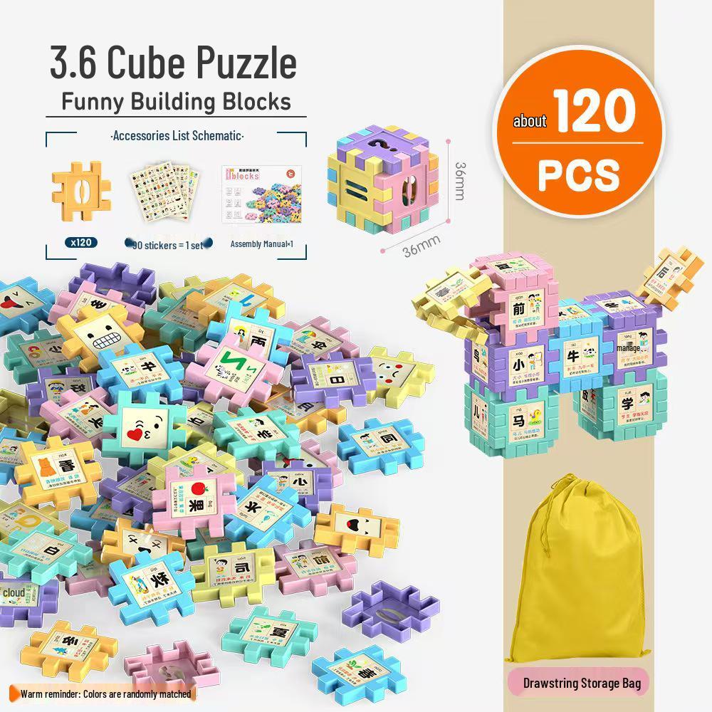 

Макарон Квадратный Пазл Строительные Блоки: Развивающая игрушка для маленьких детей