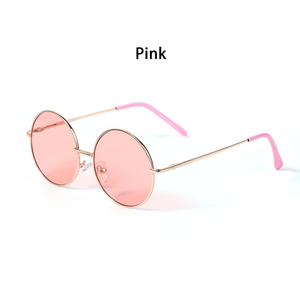 1 Stück Retro-Sonnenbrille für Kinder Süßigkeitenfarbe Runder Rahmen Sonnenbrille für Jungen Mädchen Anti-UV Vintage-Sonnenbrille Brillen