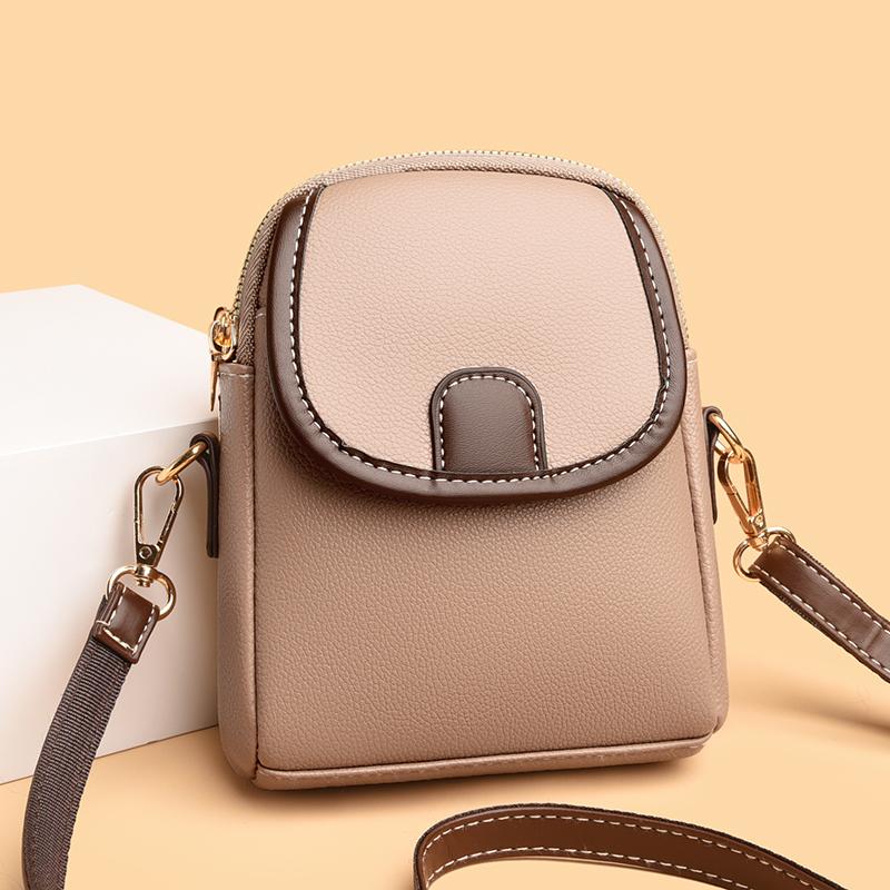 Mini Square Bags Bag Versatile Crossbody Shoulder Bag Casual Trendy Leather Bag Cellphone Bag for Women