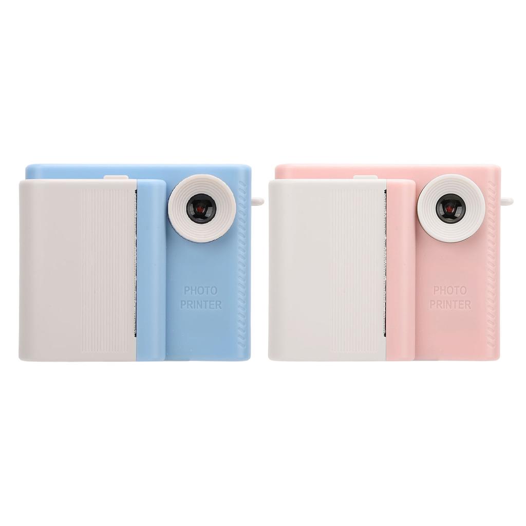Cámara Infantil con Impresión con 3 Rollos de Papel de Impresión HD Doble Lente Grabadora de Fotos y Video para Juego al Aire Libre Pho