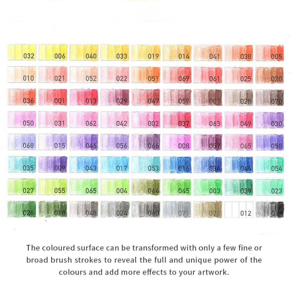 Professional 48/72 Colors Pencil Set Kawaii Student Pencil Oily Colored Pencil Artist