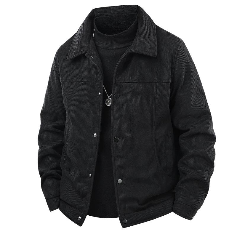 Autumn Jacket Trendy Corduroy Jacket Lapel Jacket Top