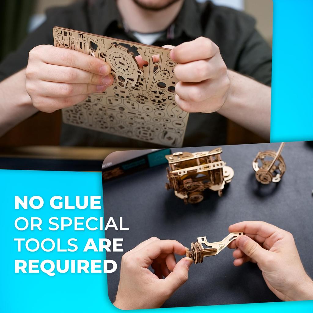 Ugears Steampunk Submarine 70229 Wooden 3D Puzzle Craft No Glue or Tools Required