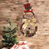 Couronne de Noël à LED: Ornement de Décoration d'Intérieur pour Mur ou Porte
