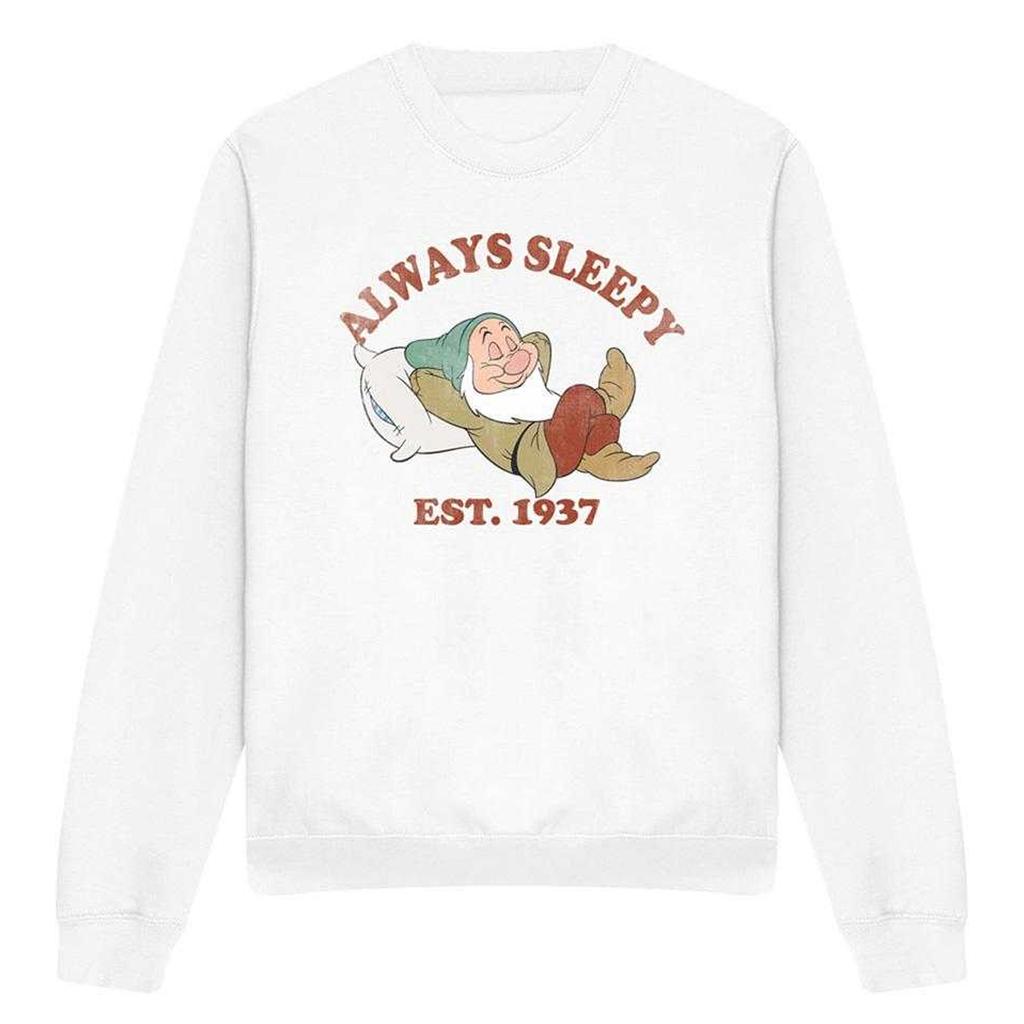 Snow White And The Seven Dwarfs Mens Always Sleepy 1937 Sleepy Sweatshirt