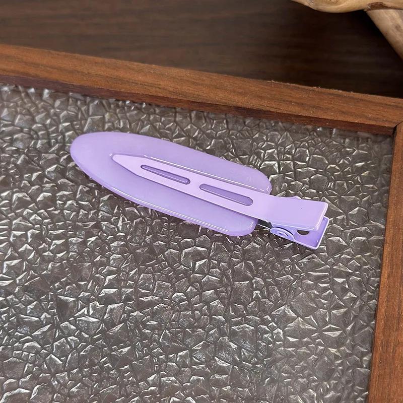 Fashion Jelly Color No Trace Hair Clip Frosted Duckbill Clip For Women Girls Traceless HairPins  Makeup Clip Barrettes Headdress