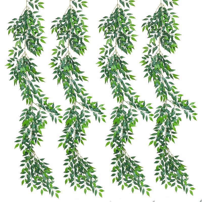 Artificial Desert Date Leaf Vine Indoor Decor Fake Greenery Wall Hanging Home Styling