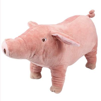 Yurika Dog Toy Plush Toy Cute Pig Dog Teeth Brushing Dogman Dog Birthday Gift Teddy Golden Retriever Pet Toy Durable (L)