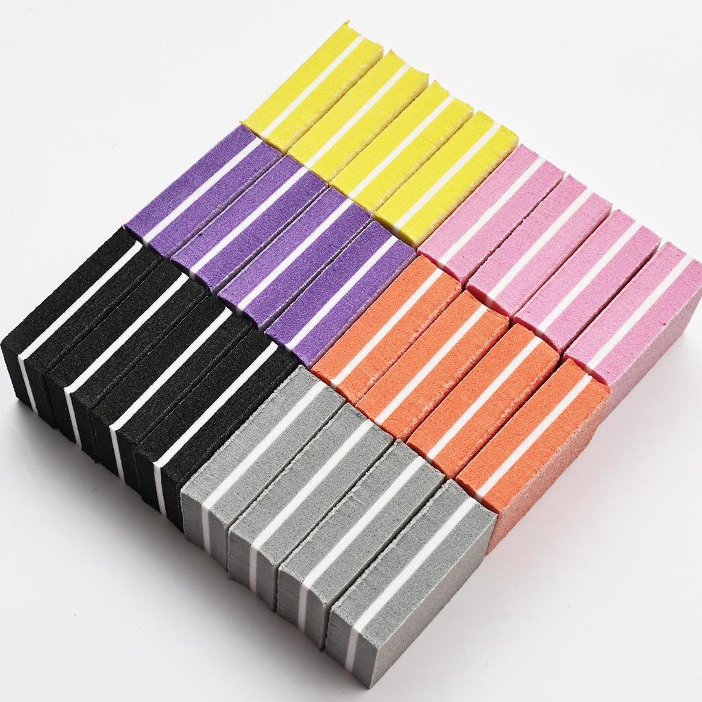 High Elastic EVA Nail File Sponge Buffer - Small Square Tofu Block Manicure Tool for Shaping and Sanding.