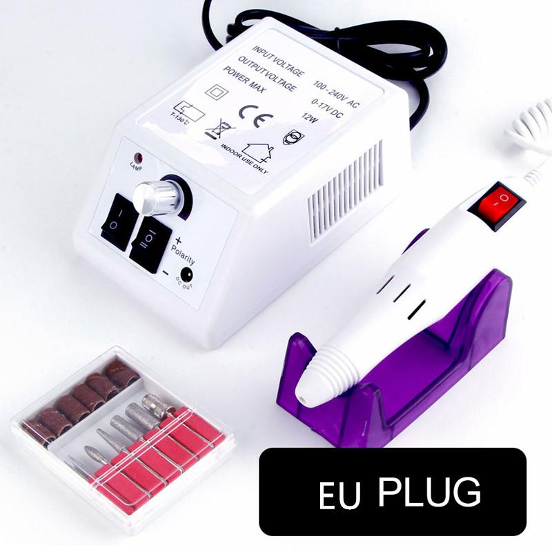 12W vrtačka na nehty Elektrický stroj na manikúru 20000 ot./min. Pilník na nehty se strojem na manikúru a pedikúru Speed Nástroje na nehty