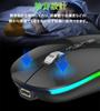 [Multi-Connection & Backlit] Wireless Mouse with Dual 2.4GHz and Bluetooth 5.1 Connections, Slim, Rechargeable Type-C, Simultaneous Connection with