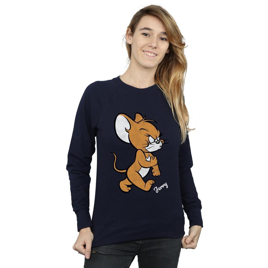Tom and Jerry Damen Wütende Maus Baumwoll-Sweatshirt