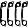4 PIÈCES Joint de Poignée de Porte Remplacement Convient pour BMW E36 E34 E32 Z3 Série 3 5 7 Poignées de Porte Extérieures Avant et Arrière Automobile Joints en Caoutchouc Noir