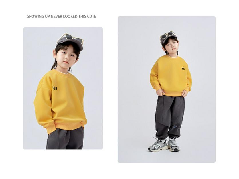 2025 Autumn Stylish Boys' Layered Two-Piece Spliced Sweatshirt T-Shirt, Long Sleeve Casual Top