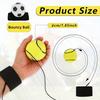 Basketball Wrist Bouncing Ball, High Elasticity Hand Throw Training Ball, Wristband Kit, Outdoor Activity Props