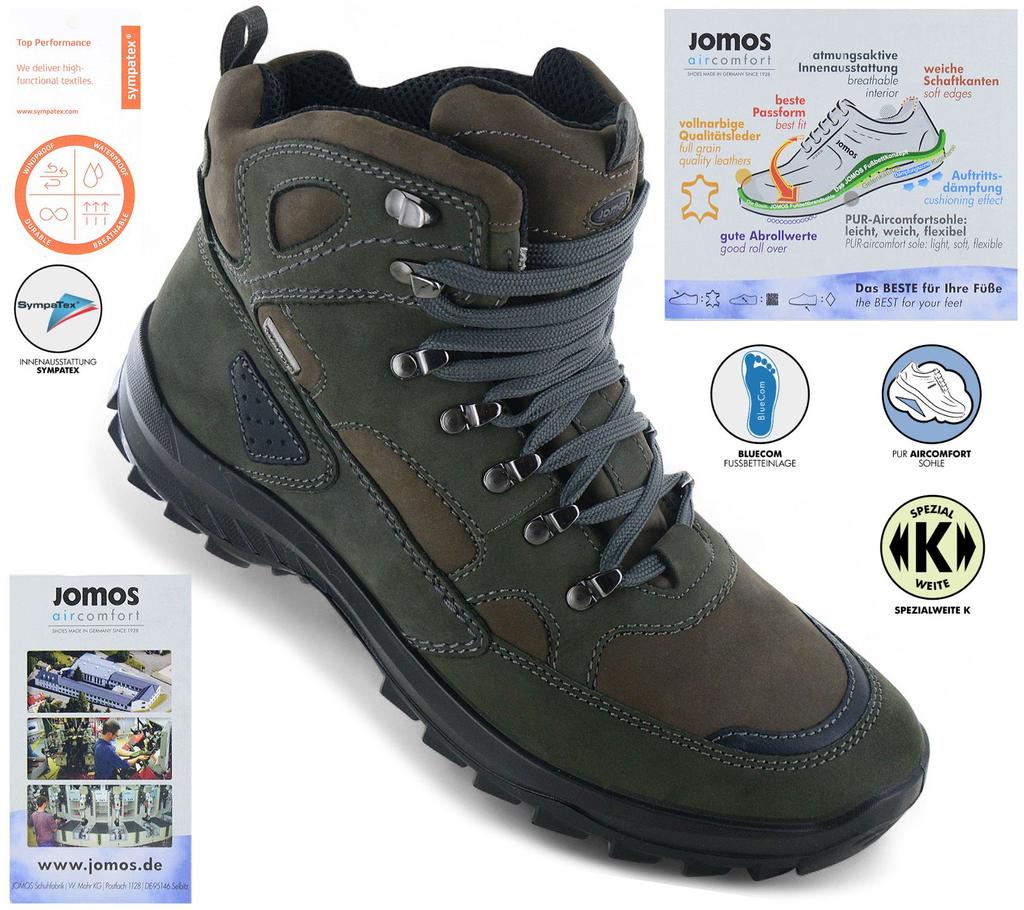 JOMOS Adventure Boots - Herren Wanderschuhe Trekking Stiefel Leder 460805-488-2056 ORIGINAL