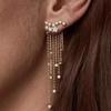 Shining Star Tassel Alloy Earrings - Popular European & American Jewelry for Women