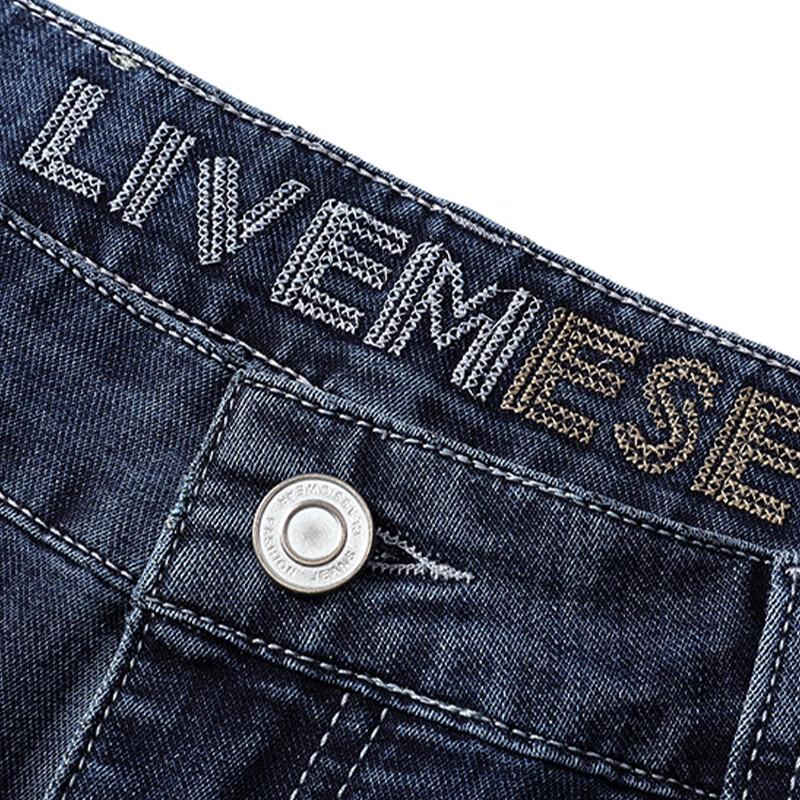 PLAYBOY Men's Autumn Straight-Leg Business Casual Jeans