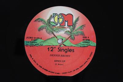 12inch Record DENNIS BROWN  Open Up  Due Season JGMD8130 JOE GIBBS MUSI 1981 US Reggae Ska  Dub Used