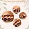 Plus Value Mariyam Jasper Bracelet for Protection Reiki Healing Aura Chakra (Beads 10mm With Jute Bag)