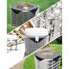 New Top Universal Air Conditioner Covers Heavy Duty Mesh Black Central Ac Cover Multisize AC Cover Defender All Season
