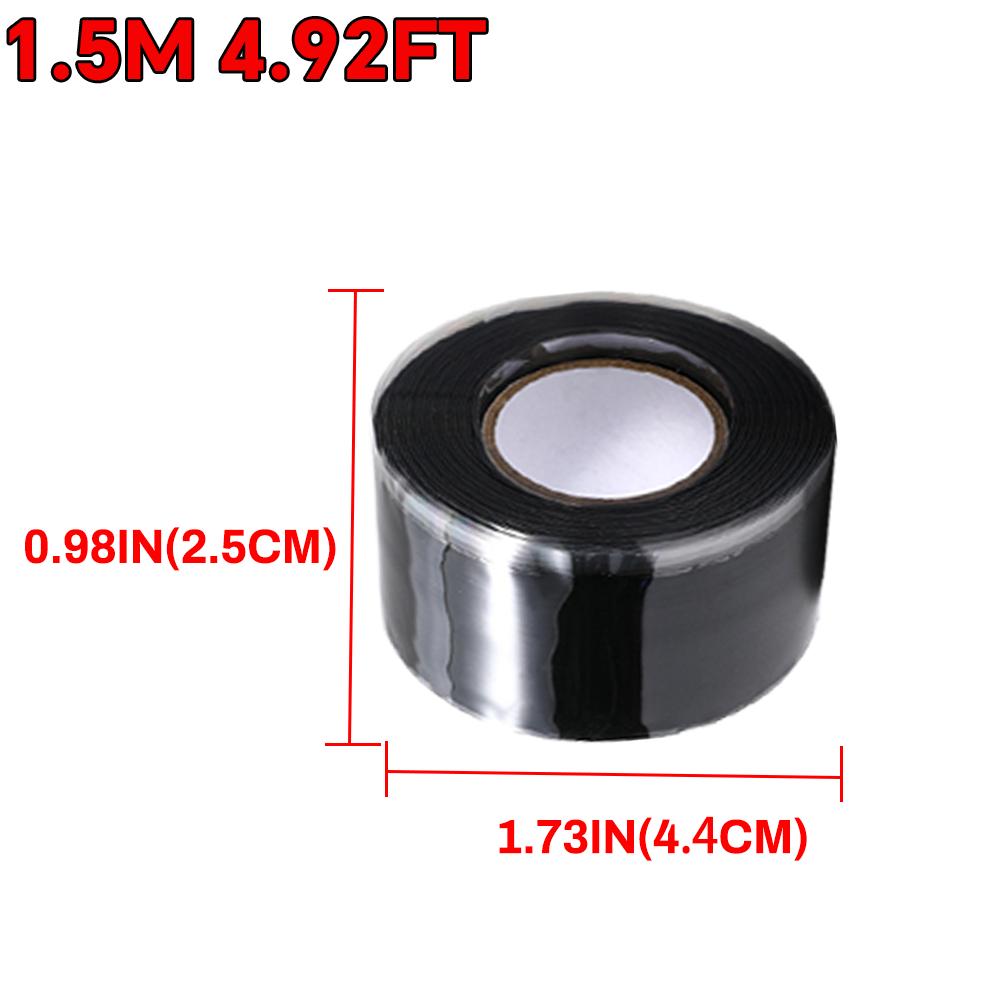 Multipurpose Waterproof Self Fusing Silicone Tape, for Pipe/Hose/Roof/ Auto/Marine Leak Repair, High Temp Resistant, Strong Seal