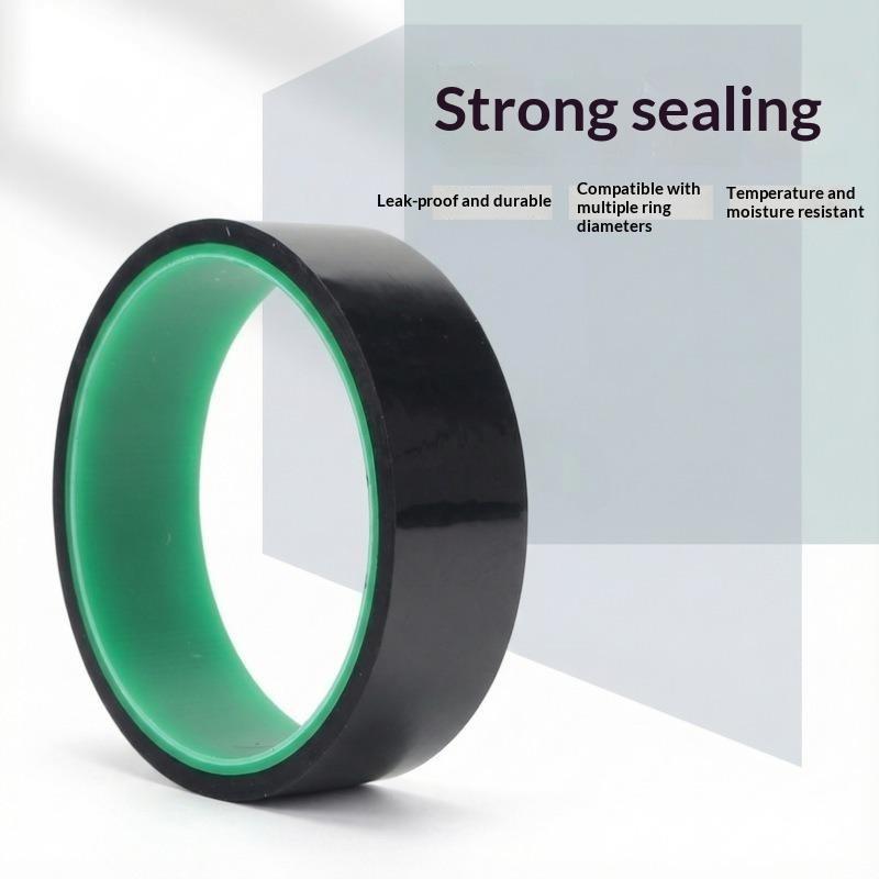 Bicycle Tubeless Rim Tape Abrasion Resistant PET Vacuum Tire Pad 1 Roll for Downhill Mountain Biking Enthusiasts