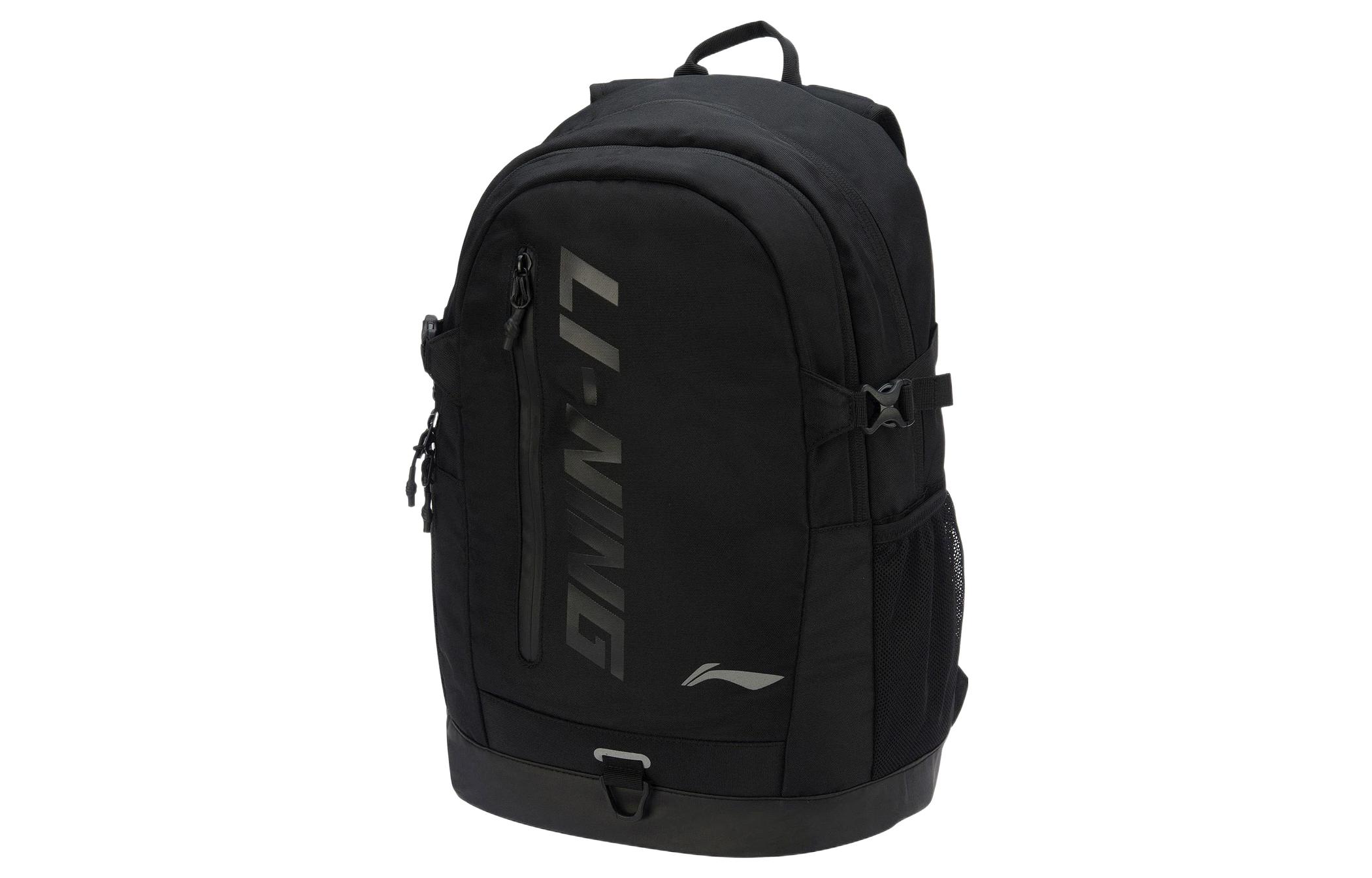 Полиэстеровый рюкзак Li Ning Обычный Унисекс Черный ABSR096-1