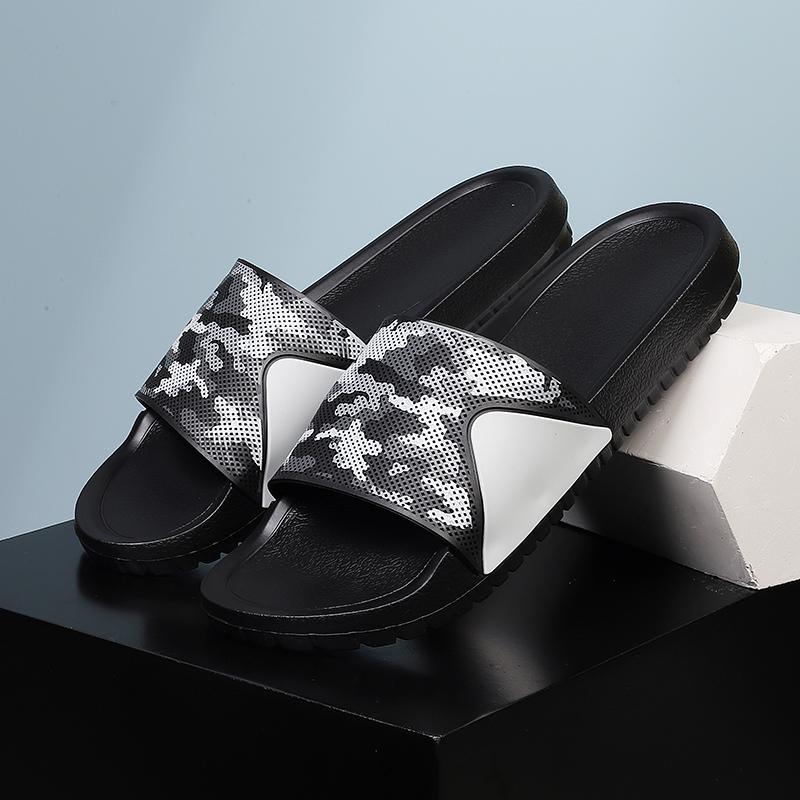 Nye herretøfler Moteutskrift Tøfler Innendørs Utendørs Sklisikker fritidsandaler