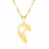 Gold Necklace With Broken Hearts Heart Little Heart Love Heart Silver 925