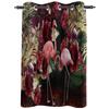 Exotic Flamingo Botanical Flowers Window Curtain For Living Room Bedroom Decoration Curtains Luxury Kitchen Valance Curtains