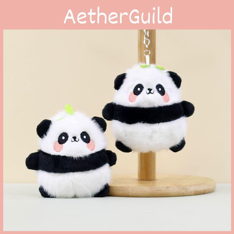 Cute Cartoon Panda Plush Keychain Soft Accessory For Bags And Keyrings With Charm