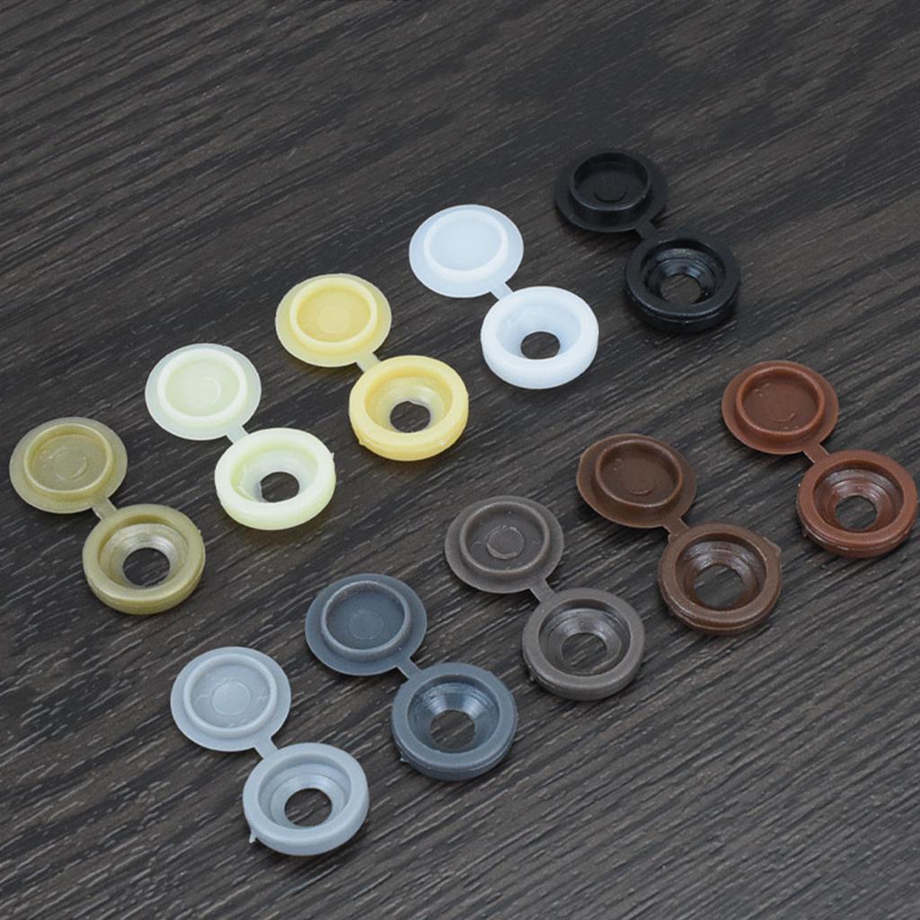 100 stk Selvskruende skrue Krysslokk Dekorativt hullplugg Selvskruende skruehette