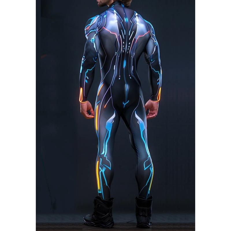 3D Digital Printing Stage Costumes for Adults Halloween Event Carnival Themed Party Cosplay Costume Role-playing Game Jumpsuit