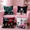 PostGrunge Canadian Band TThree Days Grace Cushion Cover Pillow Case Soft Skin Friendly Fabric  Concealed Zipper