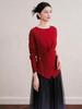 Autumn/Winter Slimming Round Neck Wool Knitwear Top